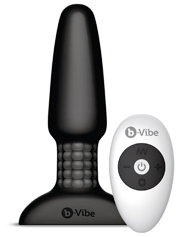 b-Vibe USB Rechargeable Rimming 2 Plug Black