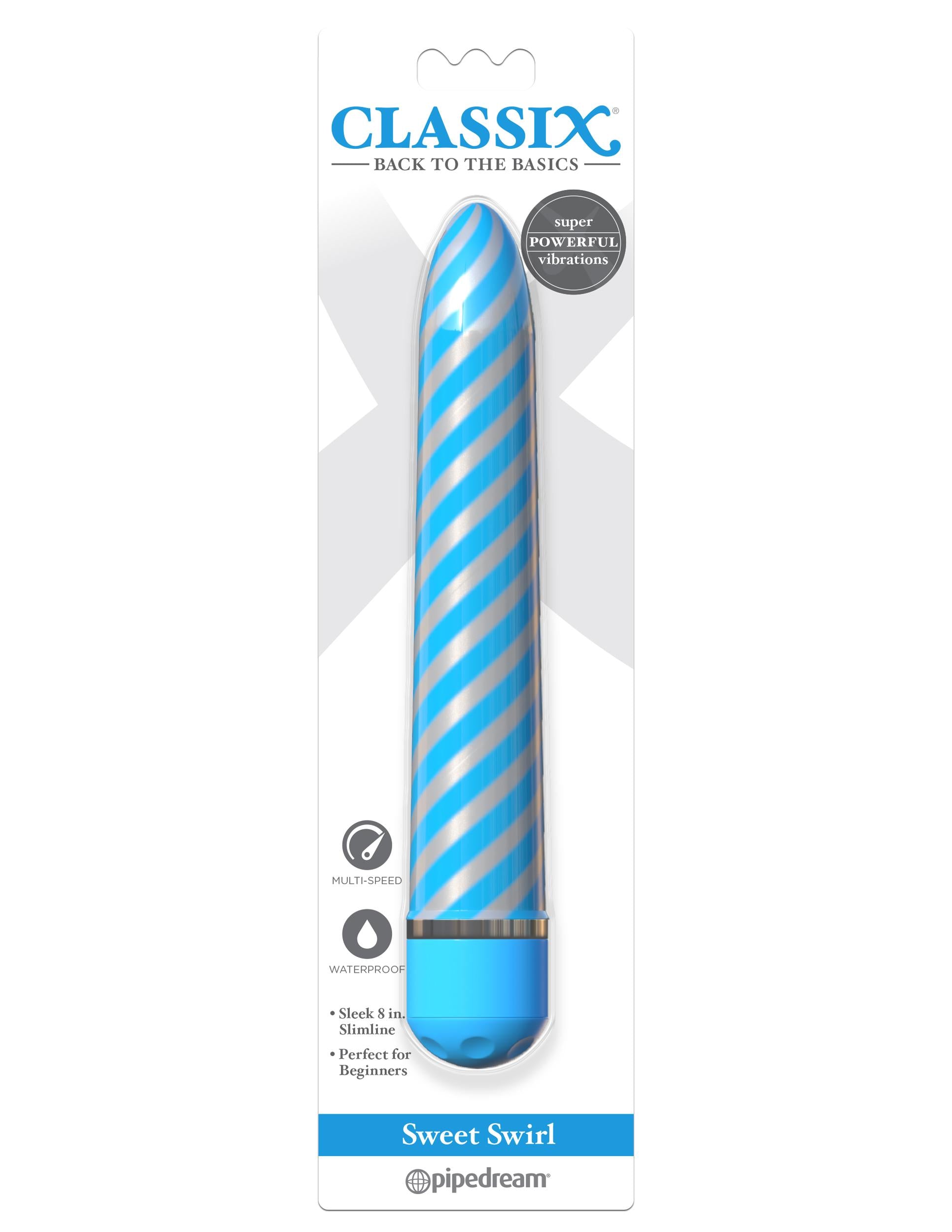 Classix Sweet Swirl Vibrator Blue