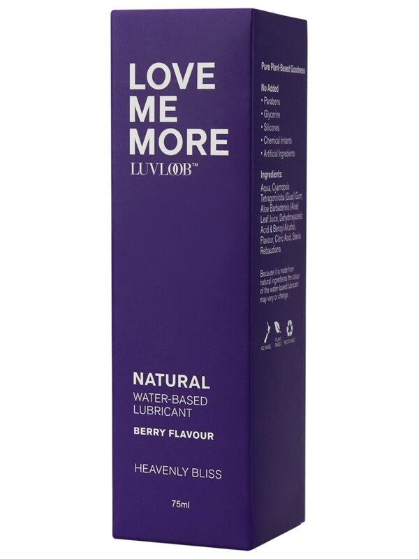 Luvloob Love Me More Water-Based 75ml Lubricant Berry