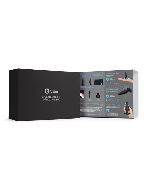 b-Vibe Anal Training 7 Piece Education Set Black