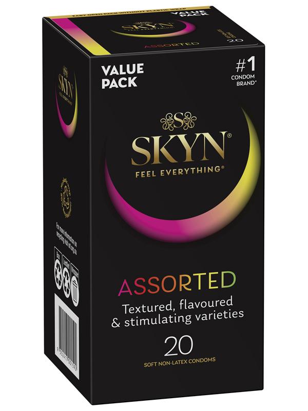 SKYN Assorted Soft Non-Latex Condoms (20 pk)