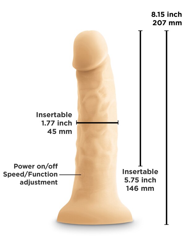 Colours Pleasures 7 in. Vibrating Dong White