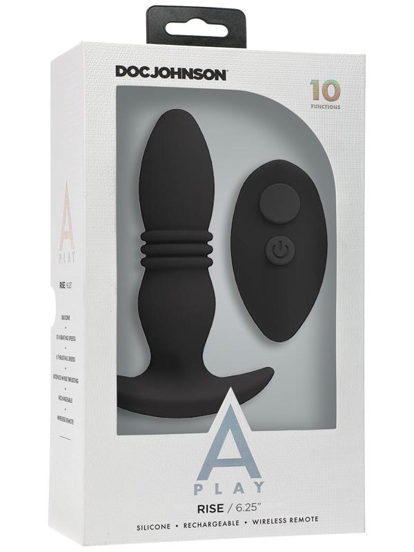 A-Play RISE Rechargeable Silicone Anal Plug with Remote