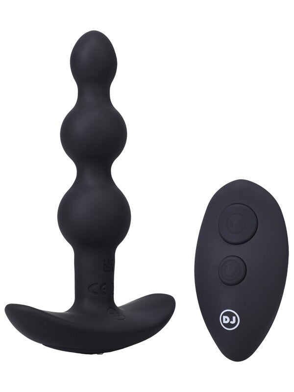 A-Play BEADED Rechargeable Silicone Anal Plug with Remote