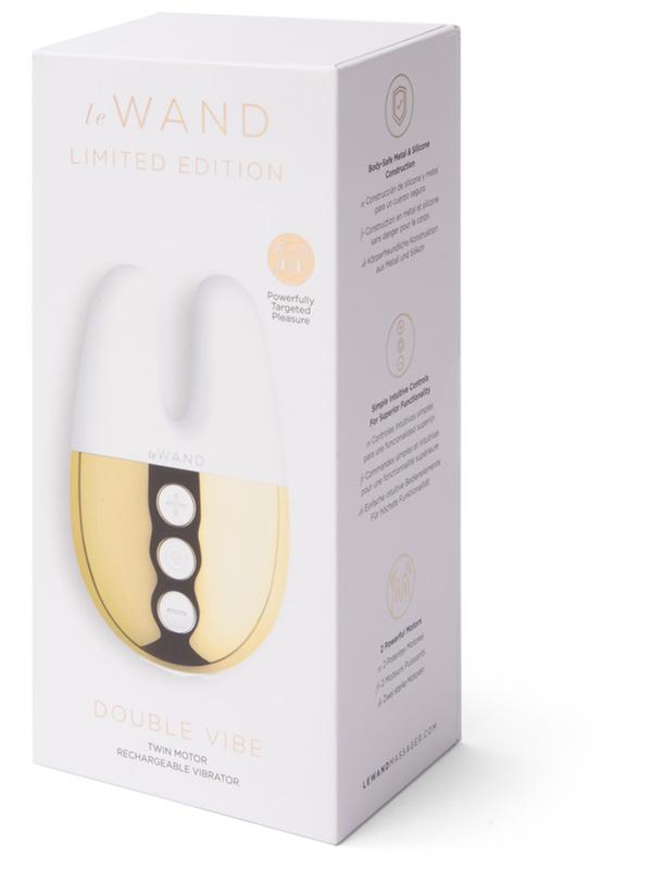 Le Wand Chrome Double Vibe Limited Edition White/Gold