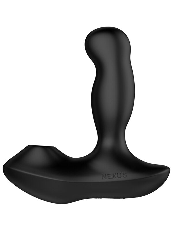 REVO AIR Waterproof Remote Control Rotating Prostate Massager with suction Black