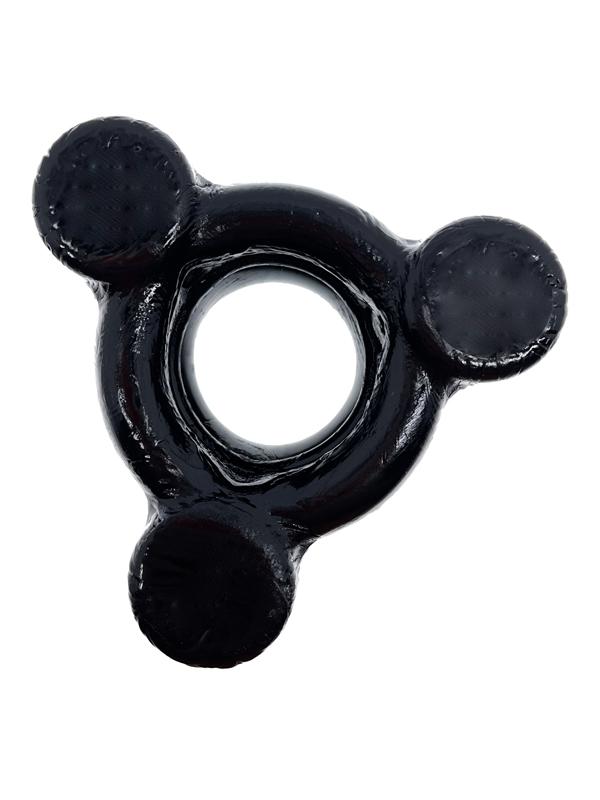 BUZZ SQUEEZE ballsack intense triple 360 vibe BLACK