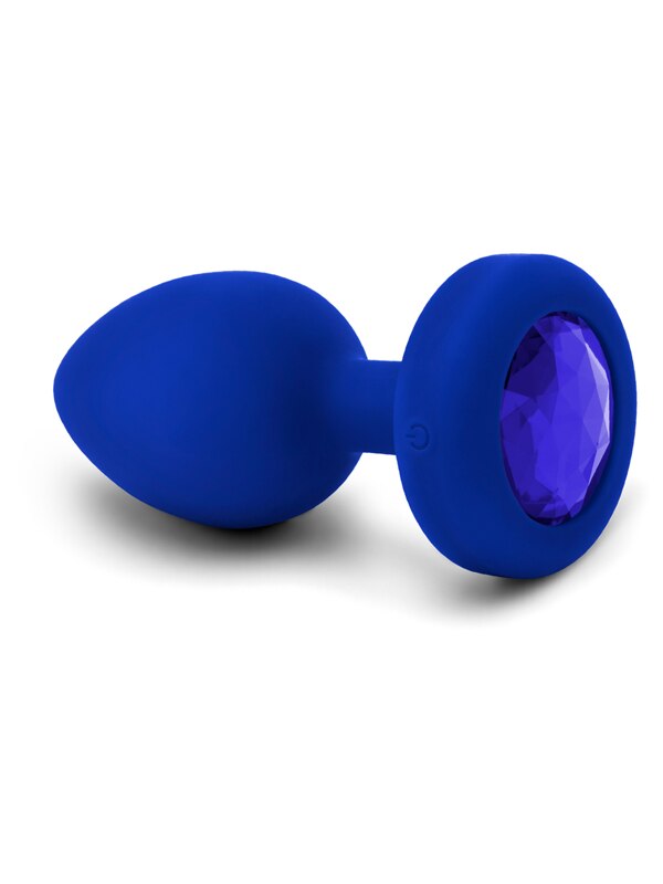 b-Vibe Vibrating Jewel Plug L/Xl Navy