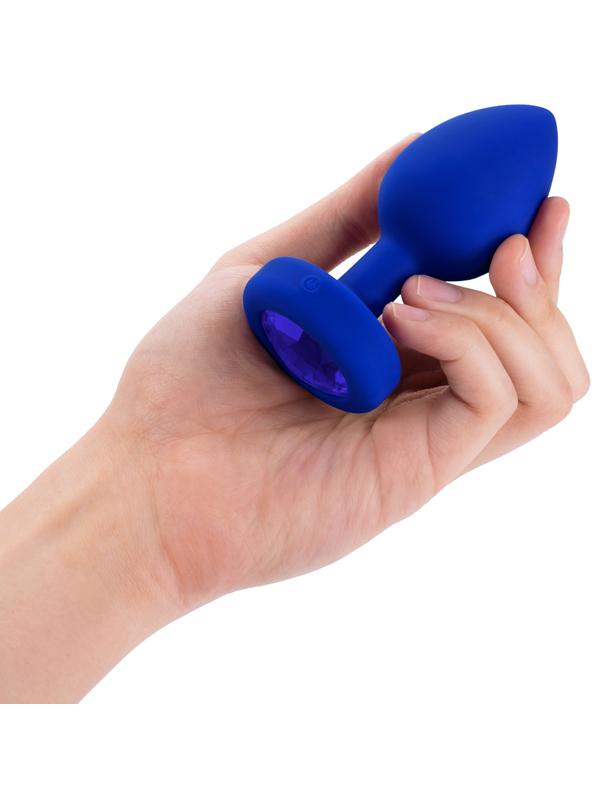 b-Vibe Vibrating Jewel Plug L/Xl Navy