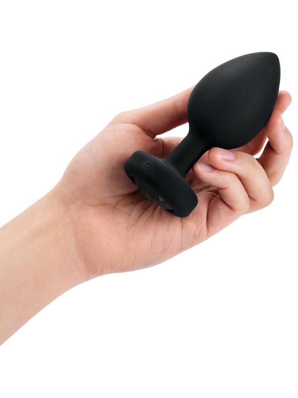 b-Vibe Vibrating Jewel Plug XXL Black