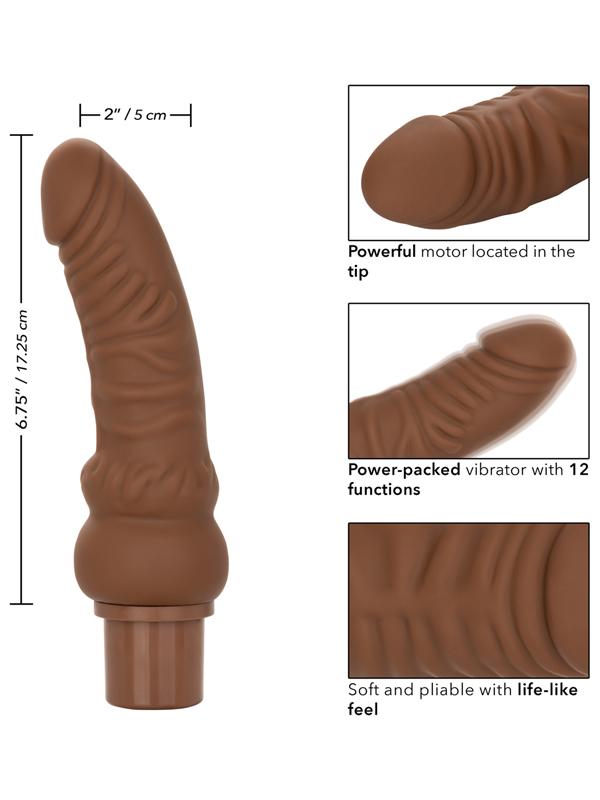 Rechargeable Power Stud Curvy Brown