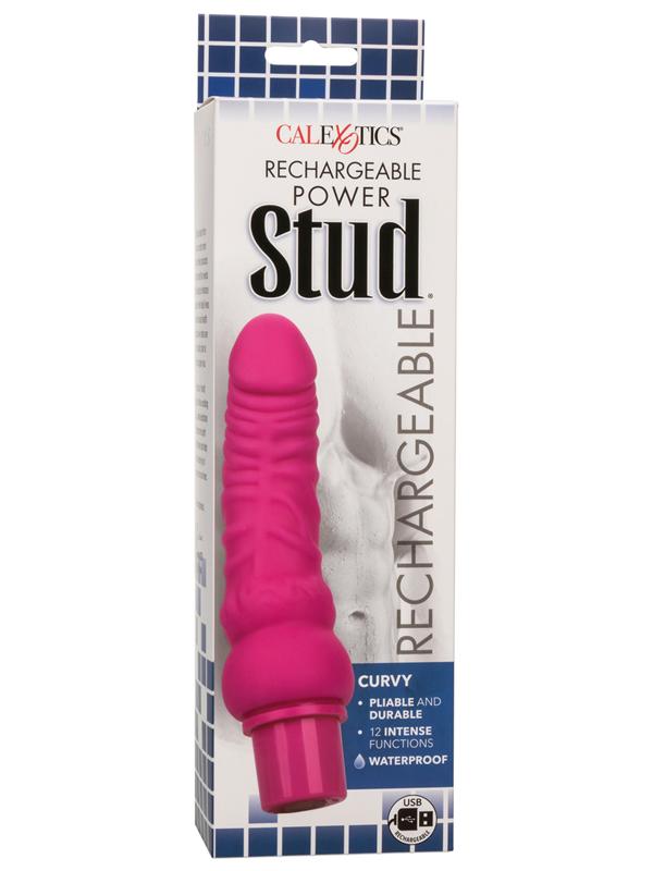Rechargeable Power Stud Curvy Pink