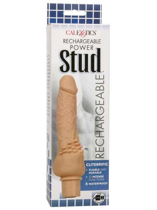Rechargeable Power Stud Cliterrific Ivory