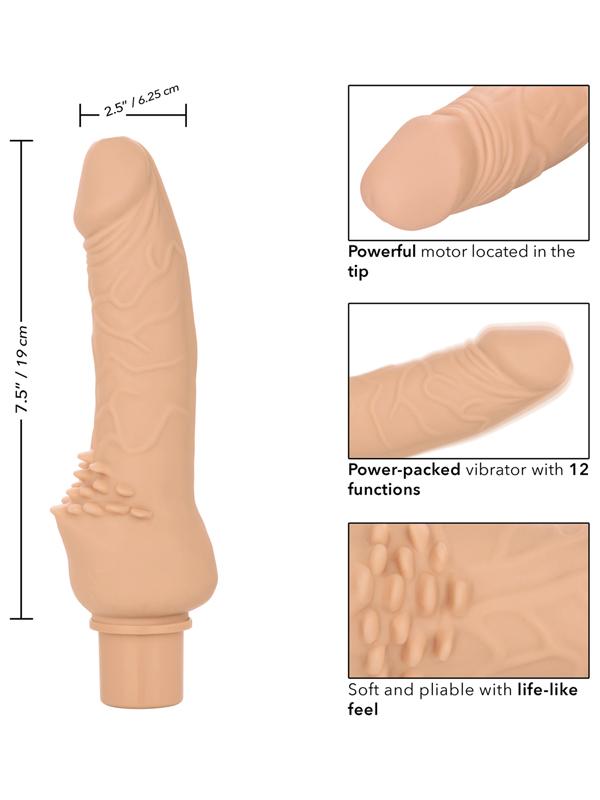 Rechargeable Power Stud Cliterrific Ivory