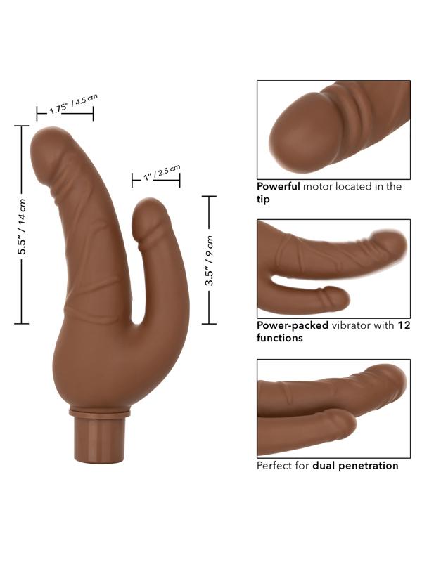 Rechargeable Power Stud Over and Under Brown