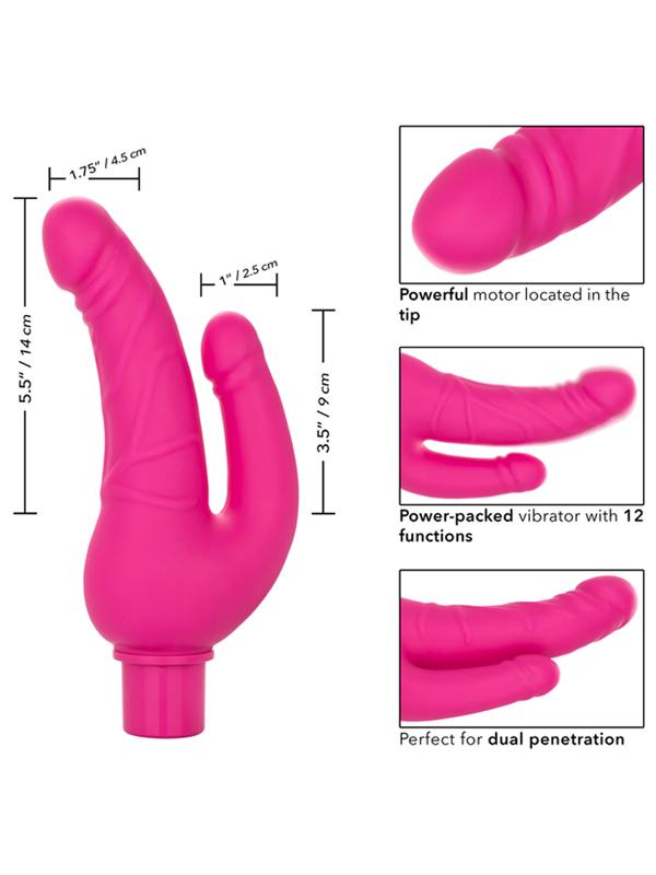 Rechargeable Power Stud Over and Under Pink