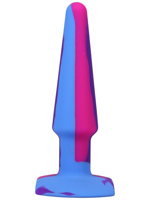 A-Play Groovy Silicone Anal Plug 5 inch Berry Boxed