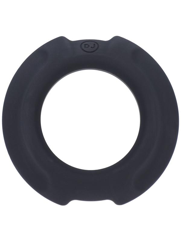 OptiMALE FlexiSteel Silicone Metal Core Cock Ring 35mm Black