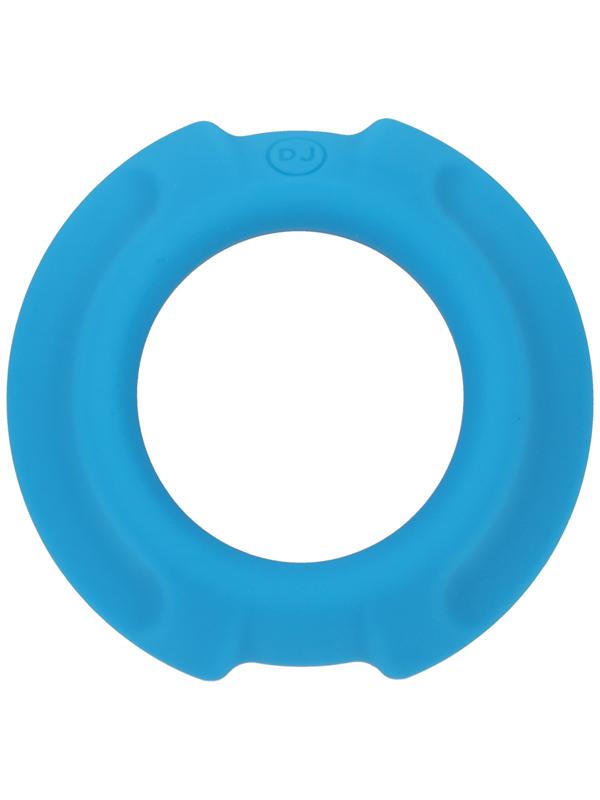 OptiMALE FlexiSteel Silicone Metal Core Cock Ring 35mm Blue