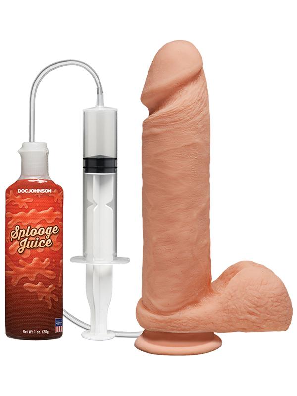 The D Perfect D Squirting 8 Inch With Balls ULTRASKYN Vanilla