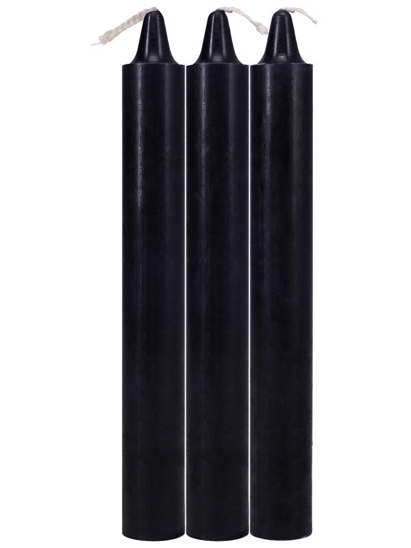 Japanese Drip Candles 3 Pack Black