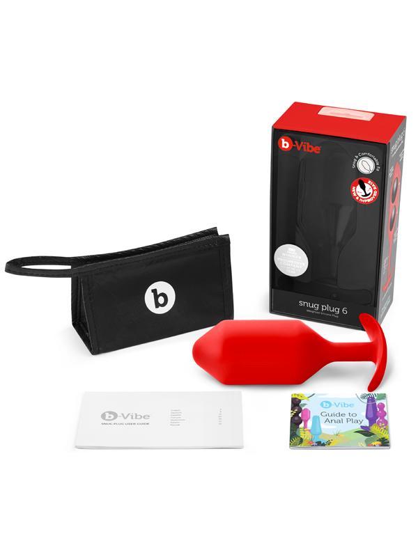 b-Vibe Snug Plug 6 Red