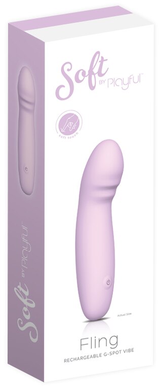 Soft by Playful Fling Rechargeable G-Spot Vibrator Purple