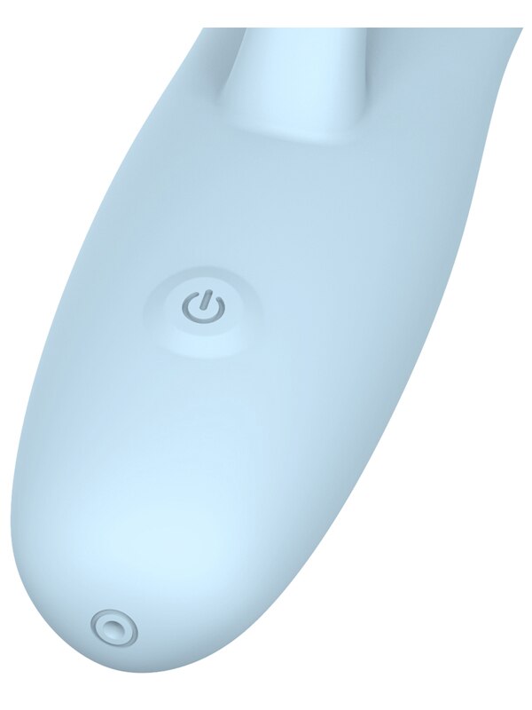 Soft by Playful Amore Rechargeable Rabbit Vibrator Blue