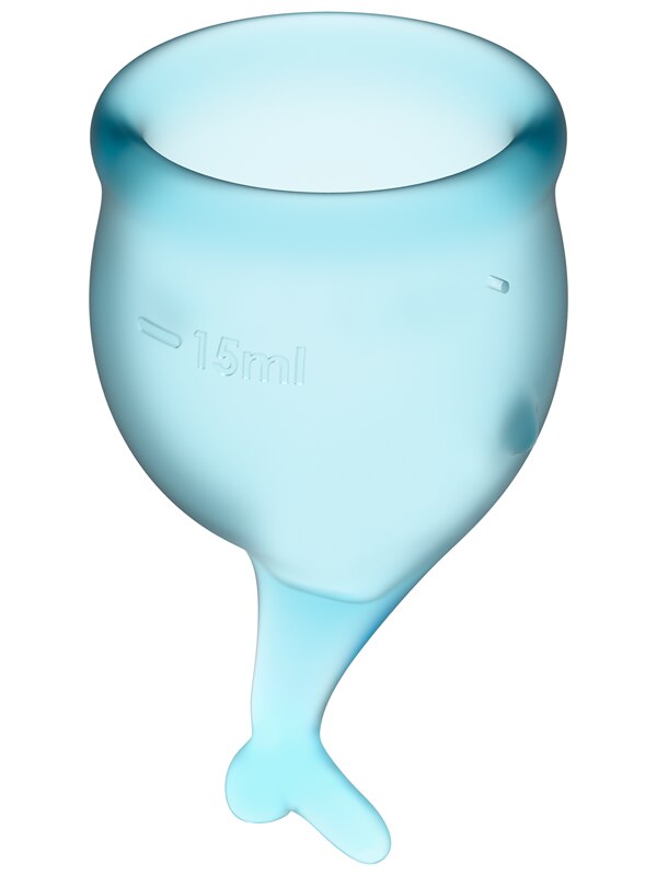 Satisfyer Feel Secure Menstrual Cup Light Blue