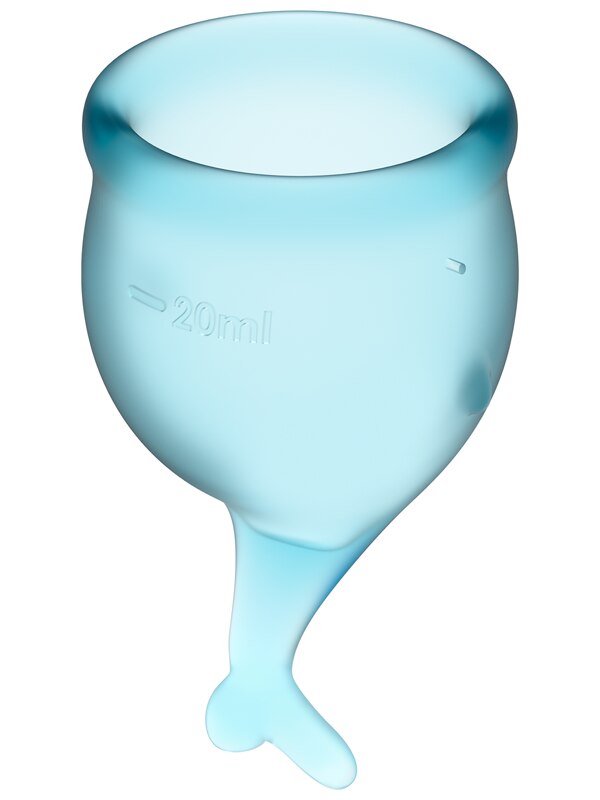 Satisfyer Feel Secure Menstrual Cup Light Blue