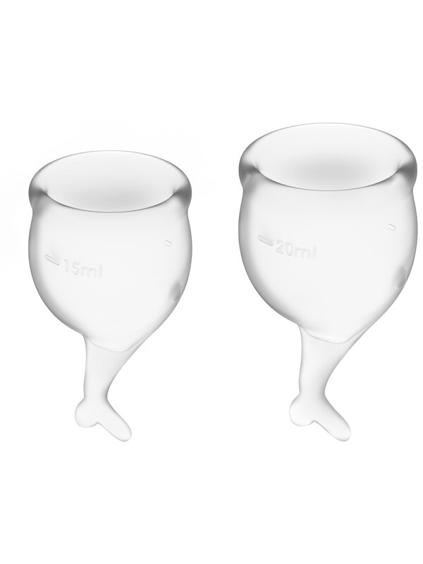 Satisfyer Feel Secure Menstrual Cup Transparent