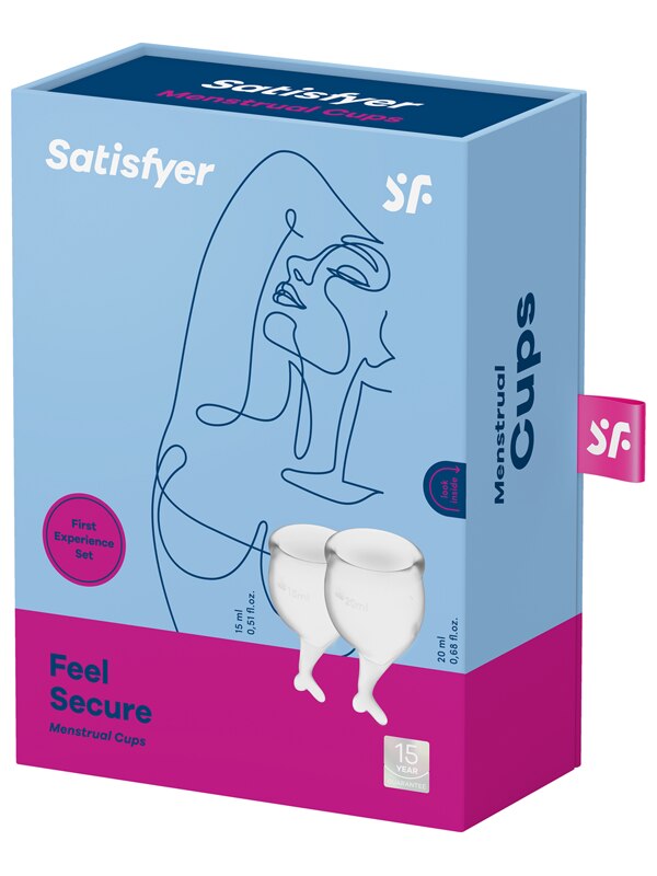 Satisfyer Feel Secure Menstrual Cup Transparent