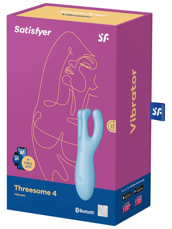 Satisfyer Threesome 4 Connect App Blue