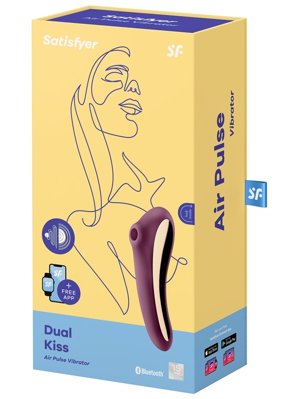 Satisfyer Dual Kiss Wine Red