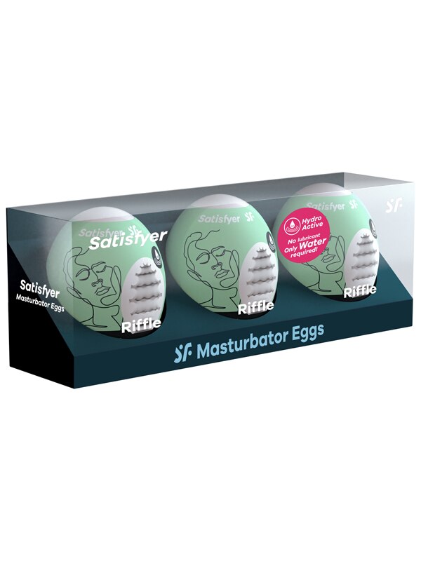 Satisfyer Masturbator Eggs Set Of 3 Riffle
