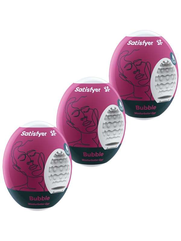 Satisfyer Masturbator Eggs Set Of 3 Bubble