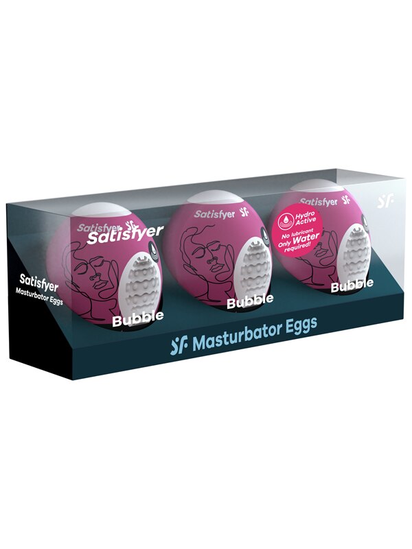 Satisfyer Masturbator Eggs Set Of 3 Bubble