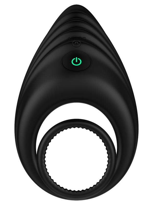 ENHANCE Vibrating Cock and Ball Ring Black