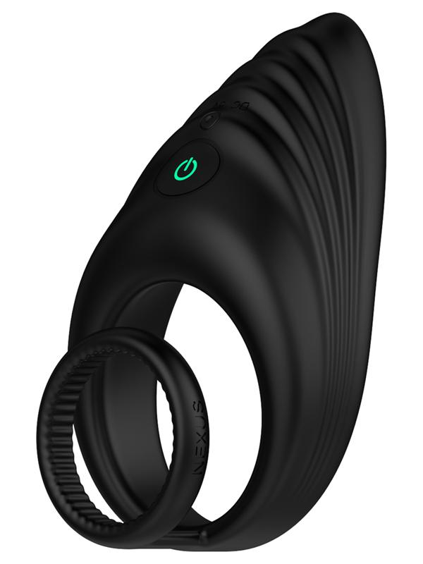 ENHANCE Vibrating Cock and Ball Ring Black