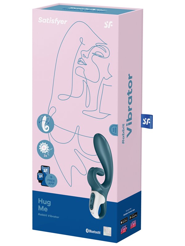 Satisfyer Hug Me Connect App Bluegrey