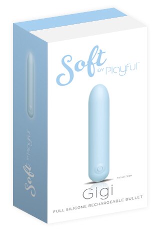 Soft by Playful Gigi - Full Silicone Rechargeable Bullet Blue