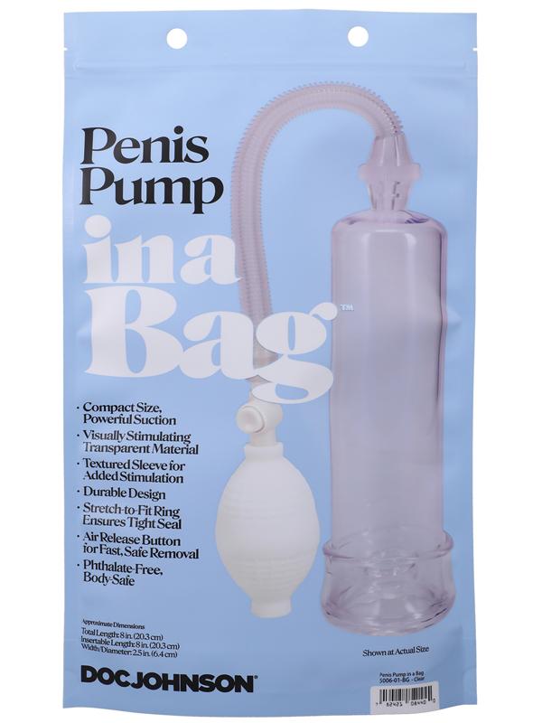 Penis Pump In A Bag Clear