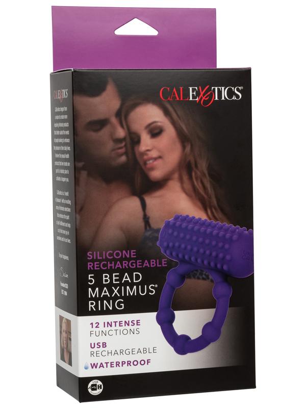 Silicone Rechargeable 5 Bead Maximus Ring