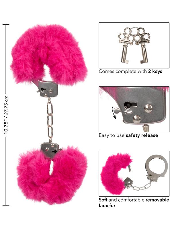 Ultra Fluffy Furry Cuffs Pink