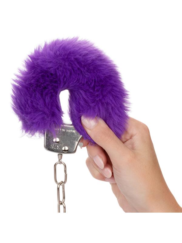 Ultra Fluffy Furry Cuffs  Purple