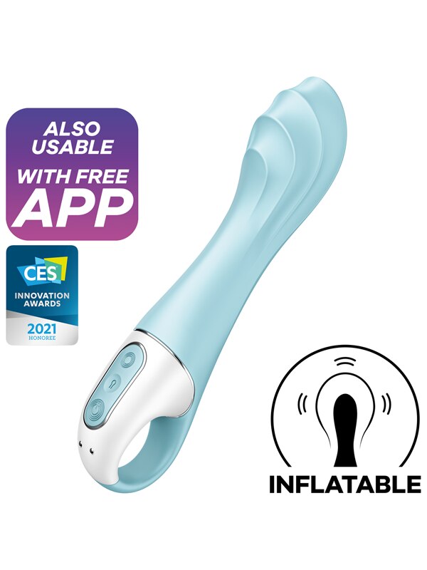 Satisfyer Air Pump Vibrator 5 Connect App Turquoise