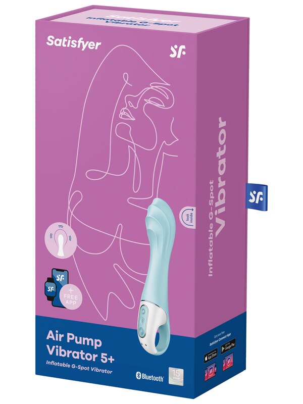 Satisfyer Air Pump Vibrator 5 Connect App Turquoise