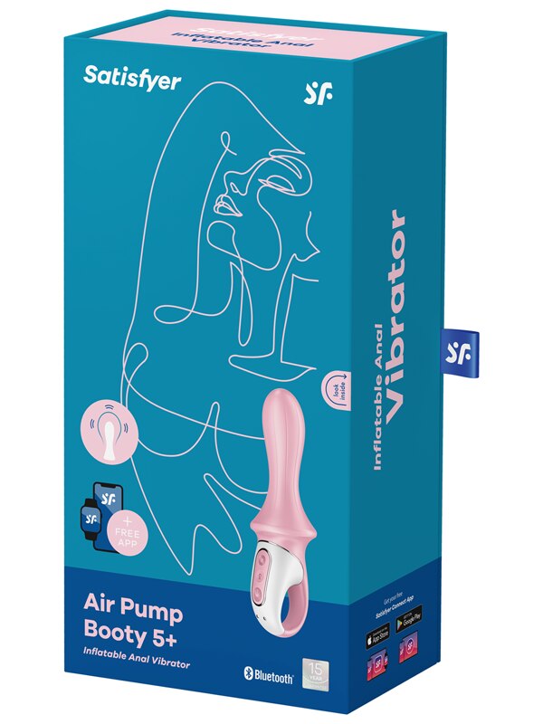 Satisfyer Air Pump Booty 5 Connect App Pink