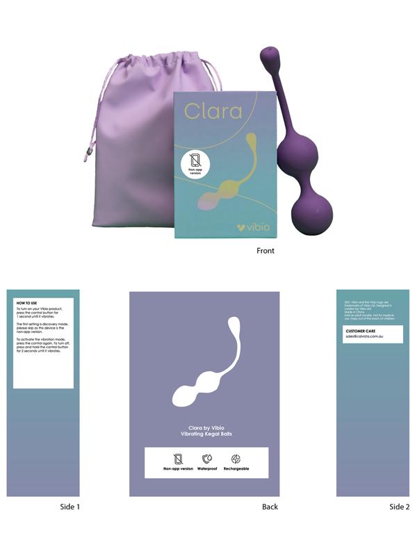 Clara Vibrating Kegel Balls - NON-APP VERSION