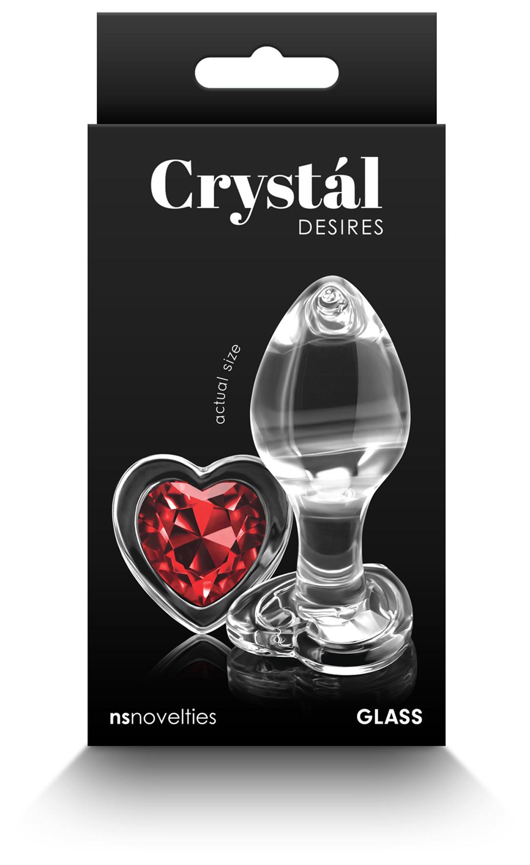 Crystal Desires Red Heart Medium